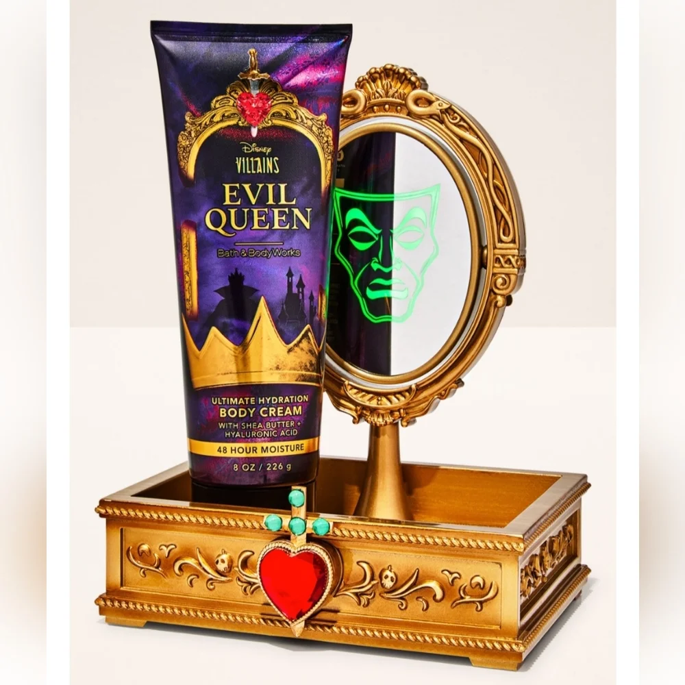Bath & Body Works Villains Evil Queen Mirror Body Care Tray Limited Edition.